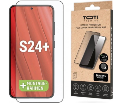 Xham mbrojtës Toti 3D për Samsung Galaxy S24 Plus, Full Glue, kornizë e zezë