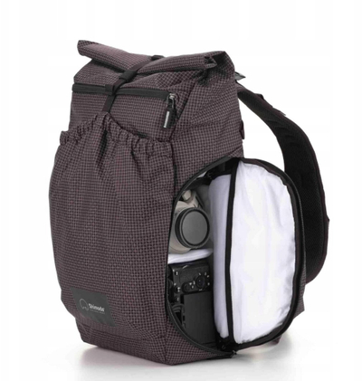 Çantë shpine fotografike Shimoda Side Lite 22 Starter Kit, 22L, organizim top loader, gri e errët
