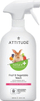 Течност за миење овошје и зеленчук Attitude, без мирис, 800 ml