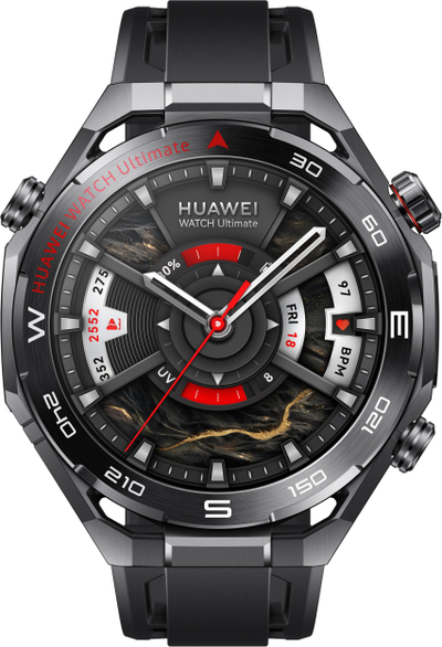 Ora e zgjuar Huawei 55020GBB, ekran 1.5" LTPO, GPS Wi‑Fi, e zezë