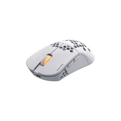 Maus gaming Hator Stellar Pro Wireless, 26000 DPI, 2.4GHz Bluetooth USB, i bardhë