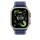 Apple Watch 49mm Loop, Blue/Bright Blue Trail Loop, S/M, Natural Titanium Finish