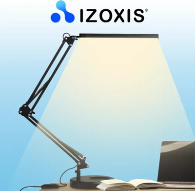 Llambë tavoline Izoxis 23503 2 në 1, LED, USB, e zezë