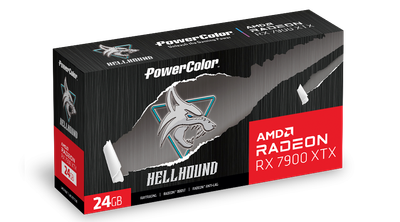 Kartë grafike PowerColor Hellhound RX 7900 XTX 24G L OC, 24GB GDDR6, 4K, e zezë