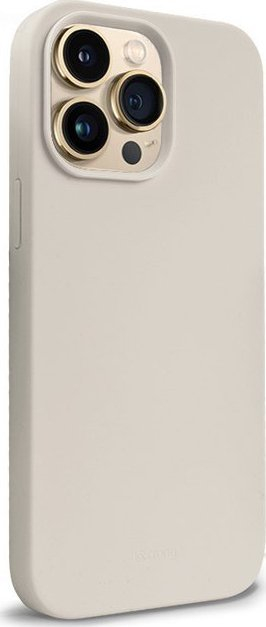 Mbulesë telefoni Crong Color Cover për iPhone 14 Pro Max, silikon, stone beige