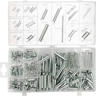 Set susta tërheqëse dhe zgjatuese MIX, 200 copë, metalike