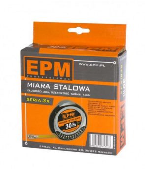 Metër EPM, 13 mm, 30 m, e zezë