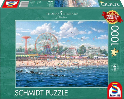 Puzzle Schmidt Thomas Kinkade Coney Island, 1000 copa, shumëngjyrësh