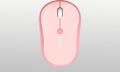 Mouse wireless Mofii M5DM, Bluetooth, i heshtur, rozë