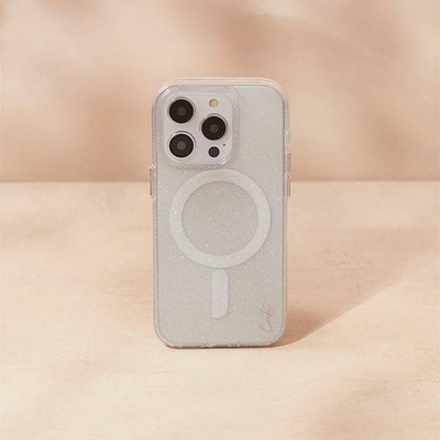 Mbulesë telefoni UNIQ Coehl Lumino për iPhone 14 Pro Max, kundër goditjeve, argjend me shkëlqim