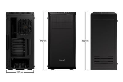 Kuti kompjuteri be quiet Pure Base 600 Window BGW21, ATX, xham i temperuar, e zezë