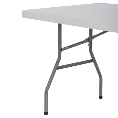 Tavolinë palosëse catering HomeMarkt, plastike, 152x76x74cm, e bardhë