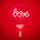 Llambë dekorative Disney Mickey LED Neon, filament “love”, dritë e kuqe