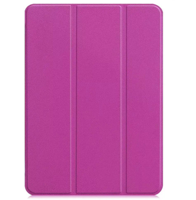 Mbulesa për tablet iLike iPad Air 4 10.9 / iPad Air 5 Tri-Fold Eco-Leather Stand Case, e purpurt