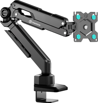 Krah monitori ONKRON G1, 13-34", gas spring, deri 10kg, i zi