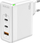 Karikues muri JELLICO C118 GaN PD, 100W, 2xUSB C 1xUSB QC3.0 me kabllo USB C, i bardhë