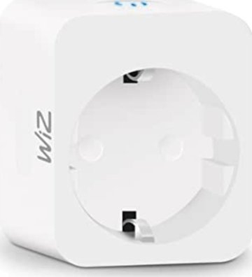 Prizë e zgjuar WiZ Smart Plug Powermeter Type F, matje konsumi, kontroll me aplikacion, e bardhë