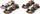 Set modelesh makine BBurago Red Bull Racing 38092V, 4 makina F1 Verstappen, shkallë 1:43, 12 cm