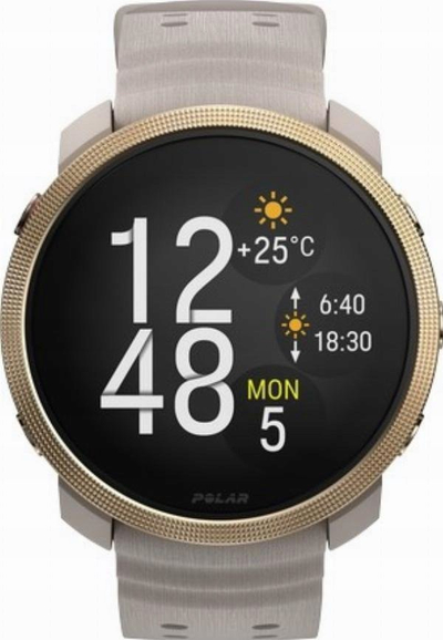 Orë sportive Polar Vantage M3, GPS, ekran AMOLED, gri e artë