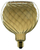 Llambë dekorative SEGULA Floating Globe Twisted G150, E27, 6W, gri