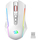 Gejминг глувче Redragon M914W RGB NIX, со кабел и безжично, бело