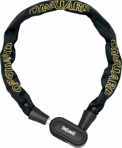 Синџир за безбедност за велосипед Onguard FastLock, 90cm, 5.5mm, црн
