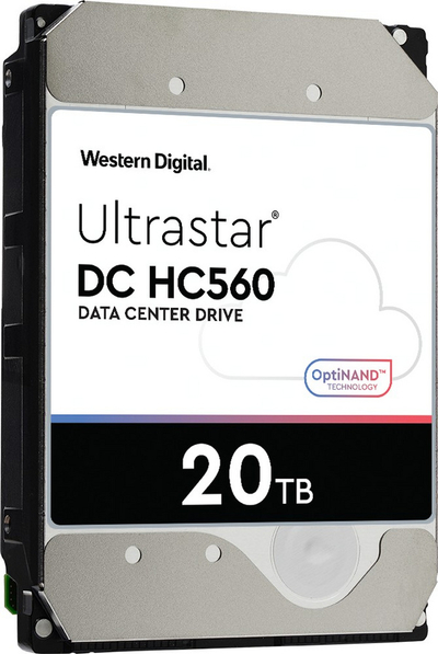 Hard Disk Western Digital Ultrastar HC560, 20TB, 3.5", 7200rpm, 512MB cache, i argjendtë