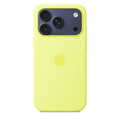 Apple iPhone 17 Pro Silicone Case with MagSafe, Neon Yellow