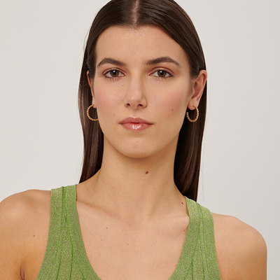 Vathë për femra S'Agapõ Chunky Hoop SHK40, të artë