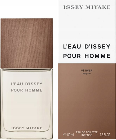 Parfum Issey Miyake L'Eau D'Issey Pour Homme Vetiver Intense, Eau de Toilette, 50ml, transparent