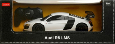 Возило со далечински управувач Rastar Audi R8, размер 1:18, со далечински управувач, бело