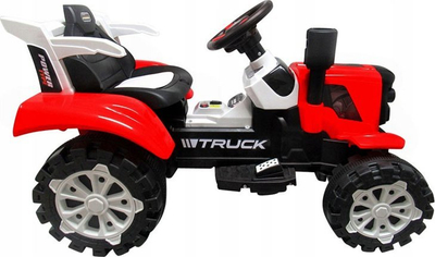 Traktor elektrik për kalamaj R-Sport C2, 6V, me rimorkjo e muzikë, i kuq