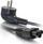 Kabllo rryme për laptop C2G 1m, European Power Cord, e zezë