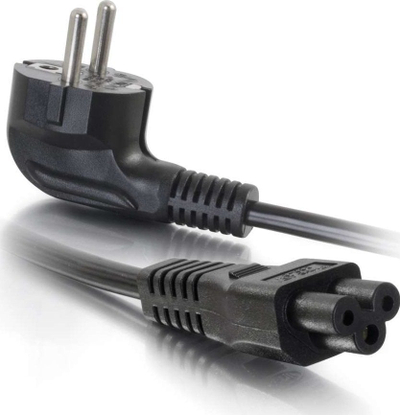 Kabllo rryme për laptop C2G 1m, European Power Cord, e zezë