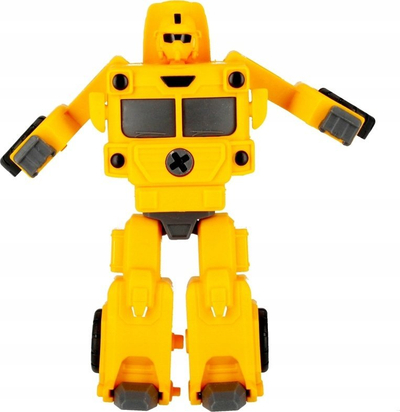Lodër robot që transformohet Mega Creative Mecha, 4 në 1, montim me vida, i verdhë