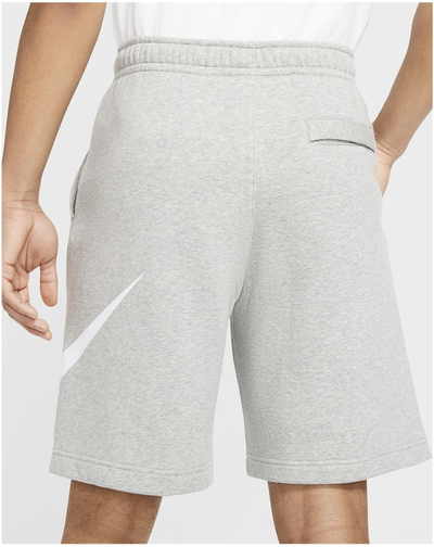 Shorce për meshkuj Nike Sportswear Club, fleece, gri me të bardhë