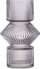 Vazo dekorative Giftdecor Stripe Vase 1 Body, kristal, 9.5 cm, gri