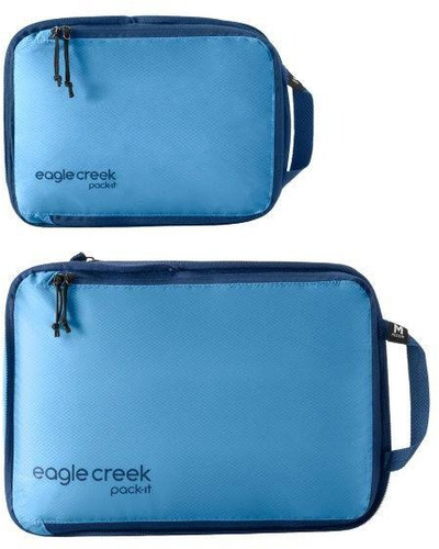 Set kubesh kompresimi Eagle Creek Pack-It Isolate, 2 copë, material ultra i lehtë, gri