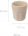 Filxhan espresso qeramik Roma, 80 ml, krem i hapur