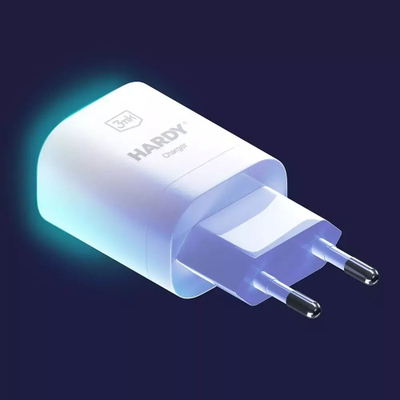 Karikues muri 3MK HARDY 3MK4699, 1x USB C, karikim i shpejtë, i bardhë