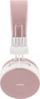 Kufje wireless STREETZ HL-BT402, Bluetooth 5.0, me mikrofon, rozë