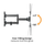 Mbajtëse për TV Brateck LPA68-443, lëvizëse 23"-55", 30 kg