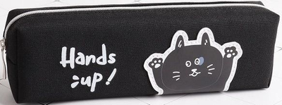 Penar Fresh Pencil Case Small Tube Cat Hand up, i vogël, formë tubi, shumëngjyrësh