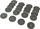 Disqe prerëse për metal Dedra 08T603, 32 mm, set 20 copë