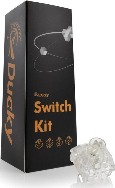 Set switche tastiere Ducky Kailh Box Jellyfish Y, 110 copë, linear, transparent