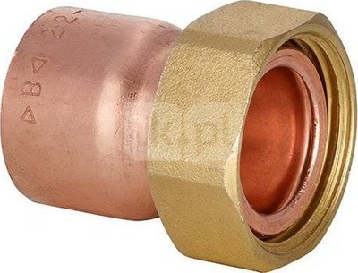 Nyje lidhëse e drejtë Comap 359 GCL, dalje femër 1/2", për tub bakri Ø18