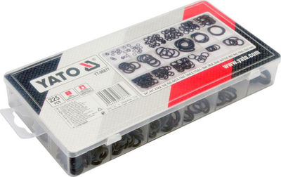 Set unaza gome O Yato, 225 copë, të zeza