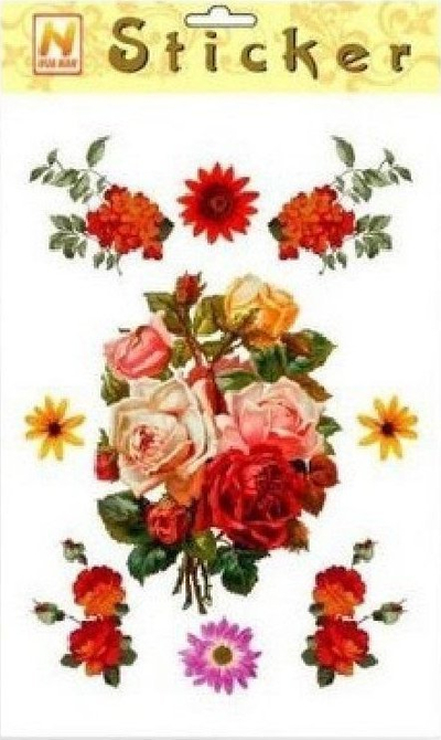 Ngjitës dekorativ Galeria Hobby Artistic Decal 323, 15.5x23cm, shumëngjyrësh