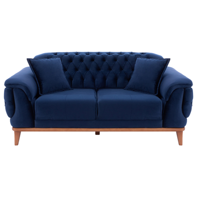 Divan-krevat Bennington HM3250.18, 2 vende, 180 cm, blu e errët