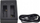 Karikues dyfishtë për bateri SJCAM A10, microUSB, me LED, i zi